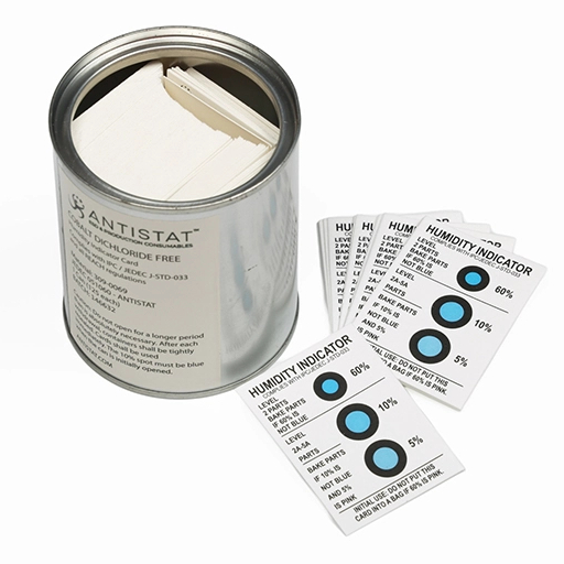 Tarjetas indicadoras de humedad de azul a rosa cobalto libre de 3 puntos 