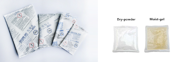 Desecante desecante de cloruro de calcio en polvo blanco de 2g para prendas de vestir