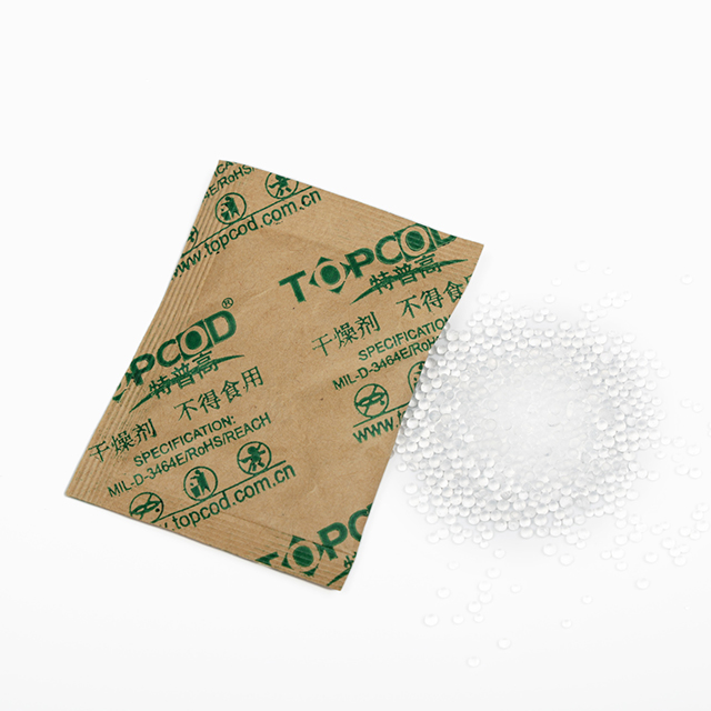 Paquetes desecantes de gel de sílice para absorción de humedad en envases de alimentos